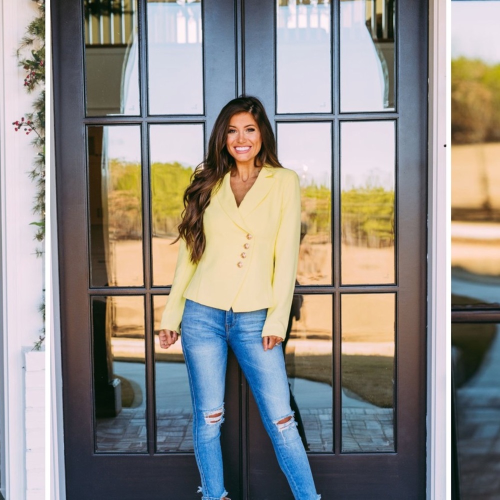 Lemon gold blazer